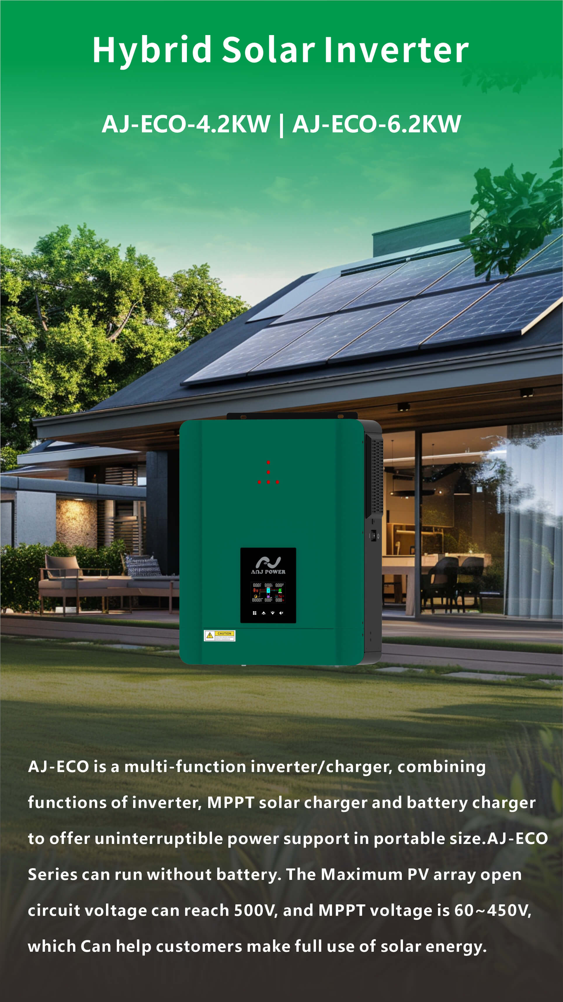 Inversor híbrido solar de 4,2 kw