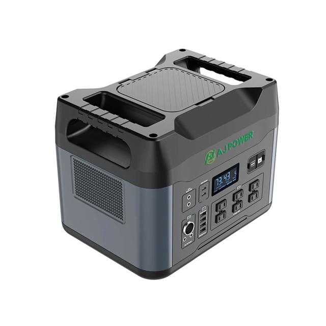 AJPB-62 DC 12v-30v fuente de alimentación portátil para acampar LiFePO4 1400Wh/1500W