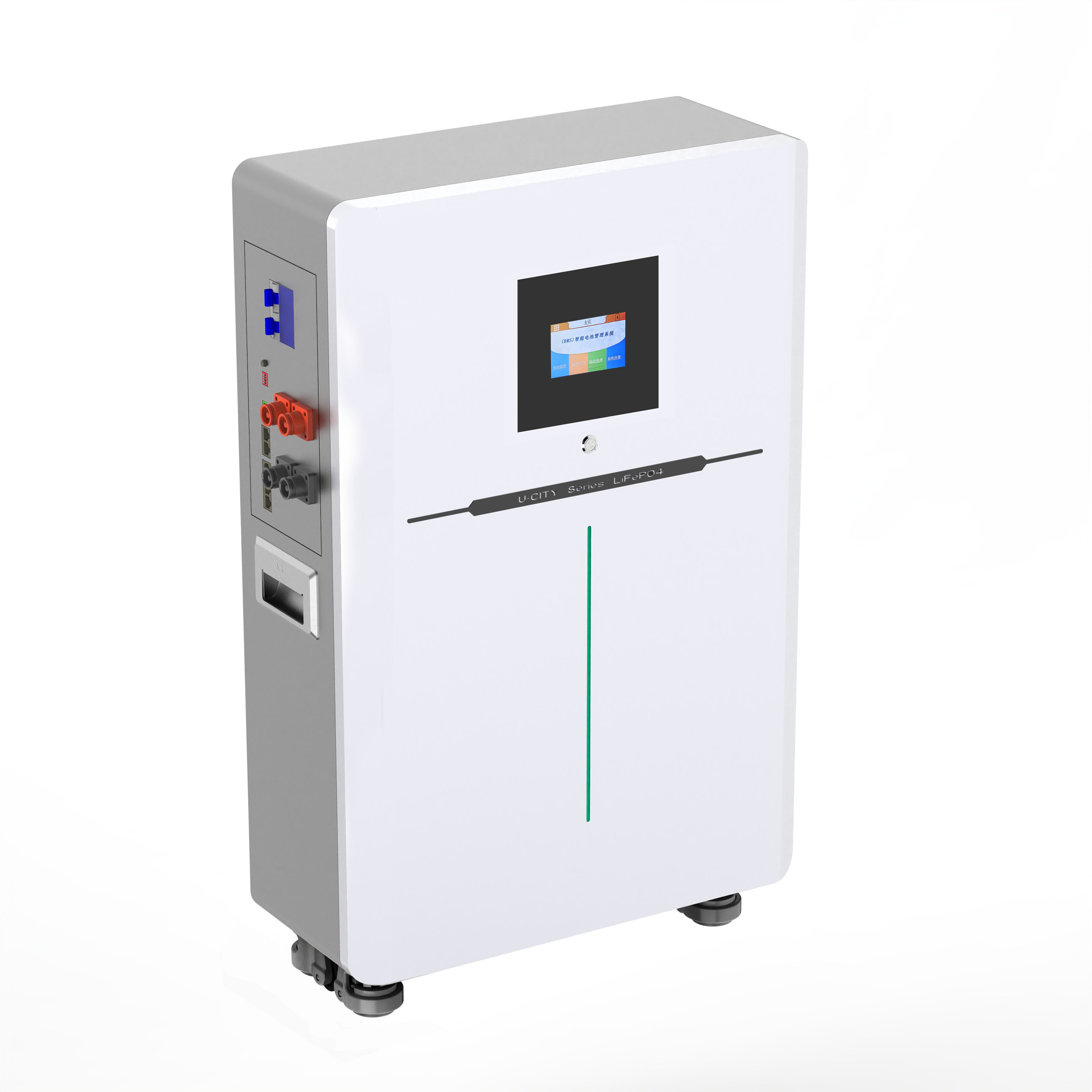 Sistema 48v 200ah del soporte de la pared del almacenamiento de energía solar de la batería Lifepo4 del hogar del soporte del piso