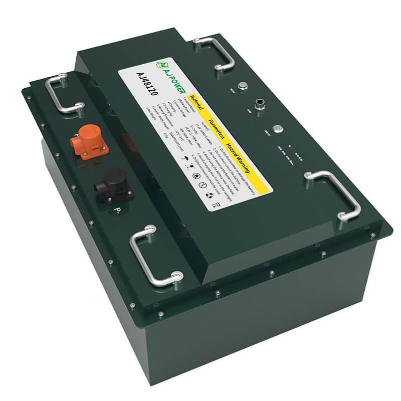 Batería de litio de alta capacidad AJ48120 para vehículos recreativos y barcos