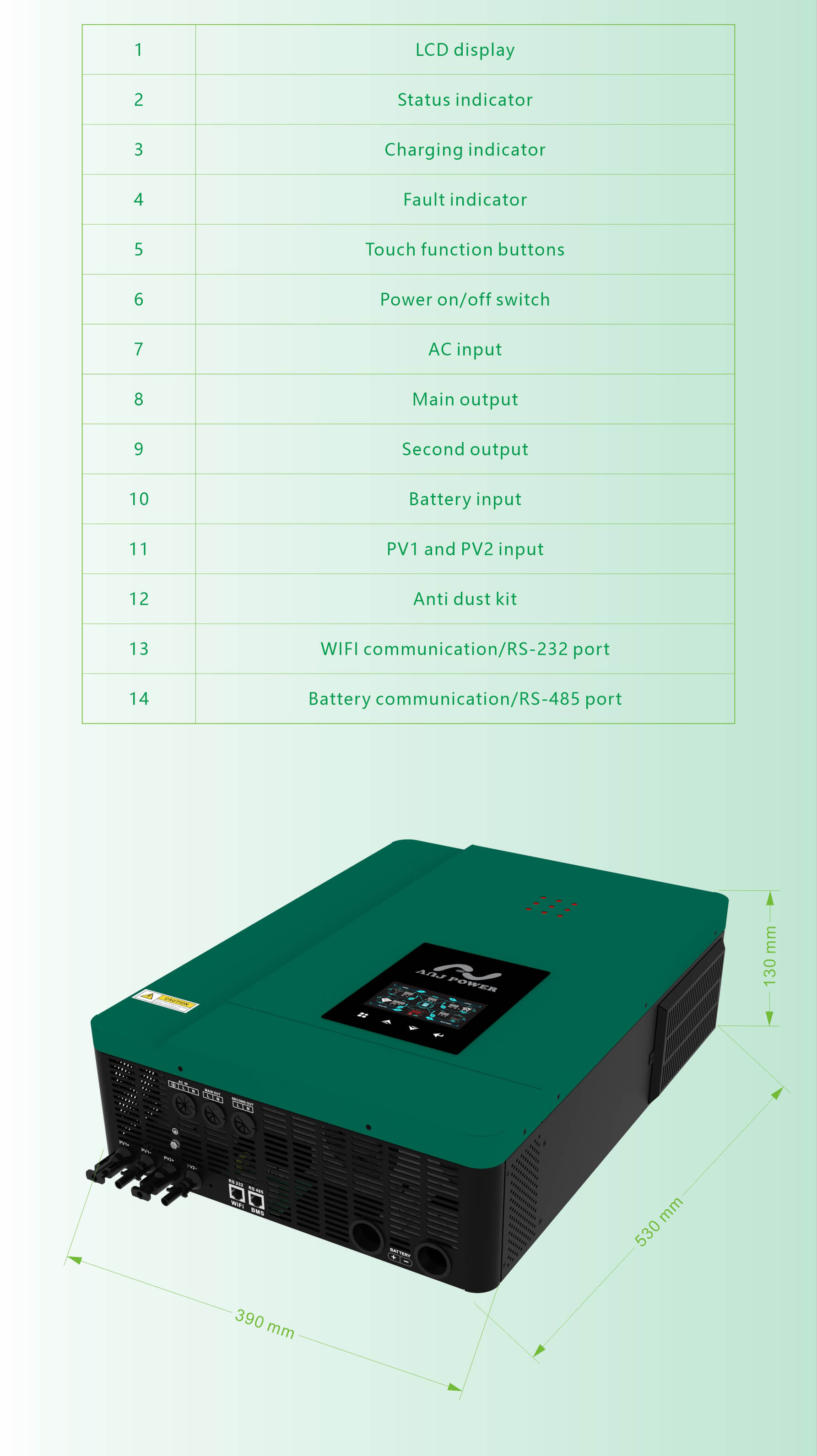 AJ POTENCIA MAX-10KWh