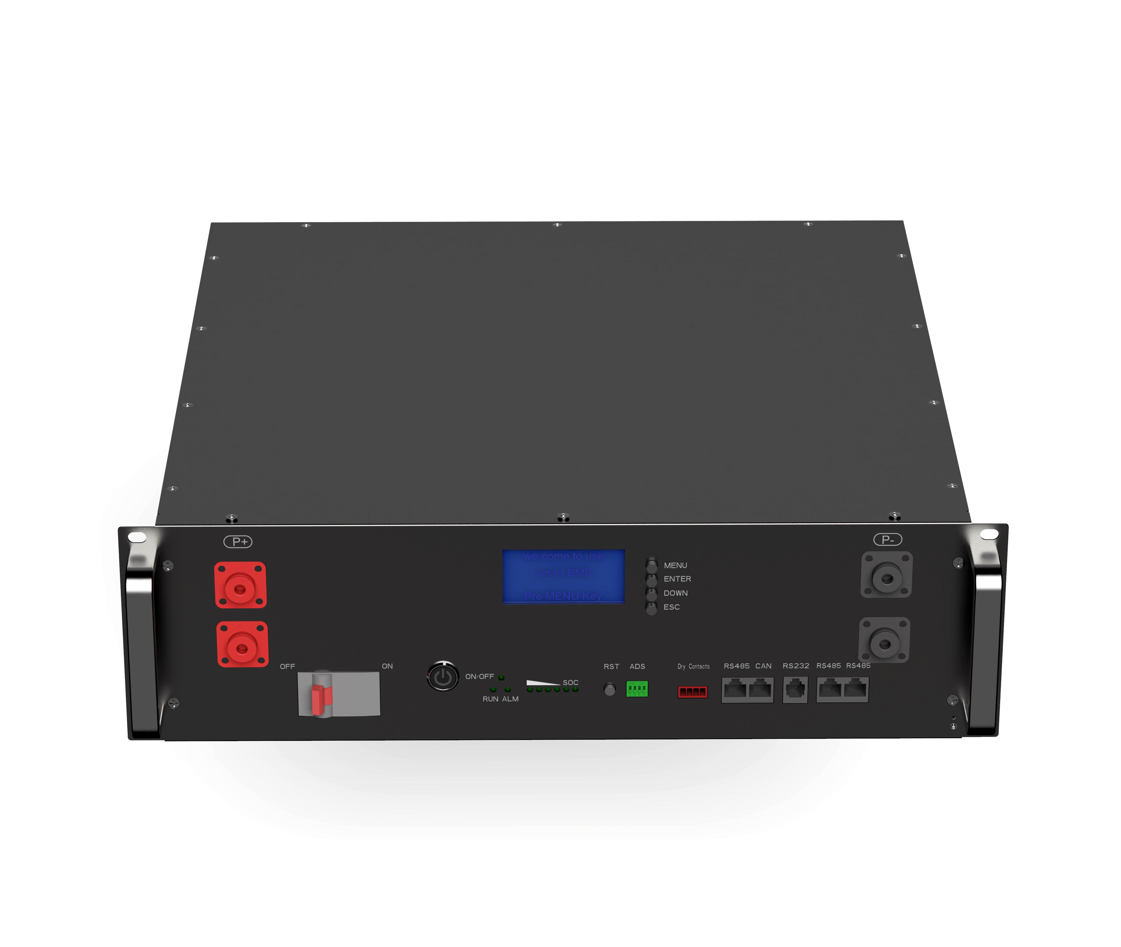 Batería de almacenamiento de energía Lifepo4 Batería 51.2v 100ah 200ah 300ah Batería de litio montada en estante