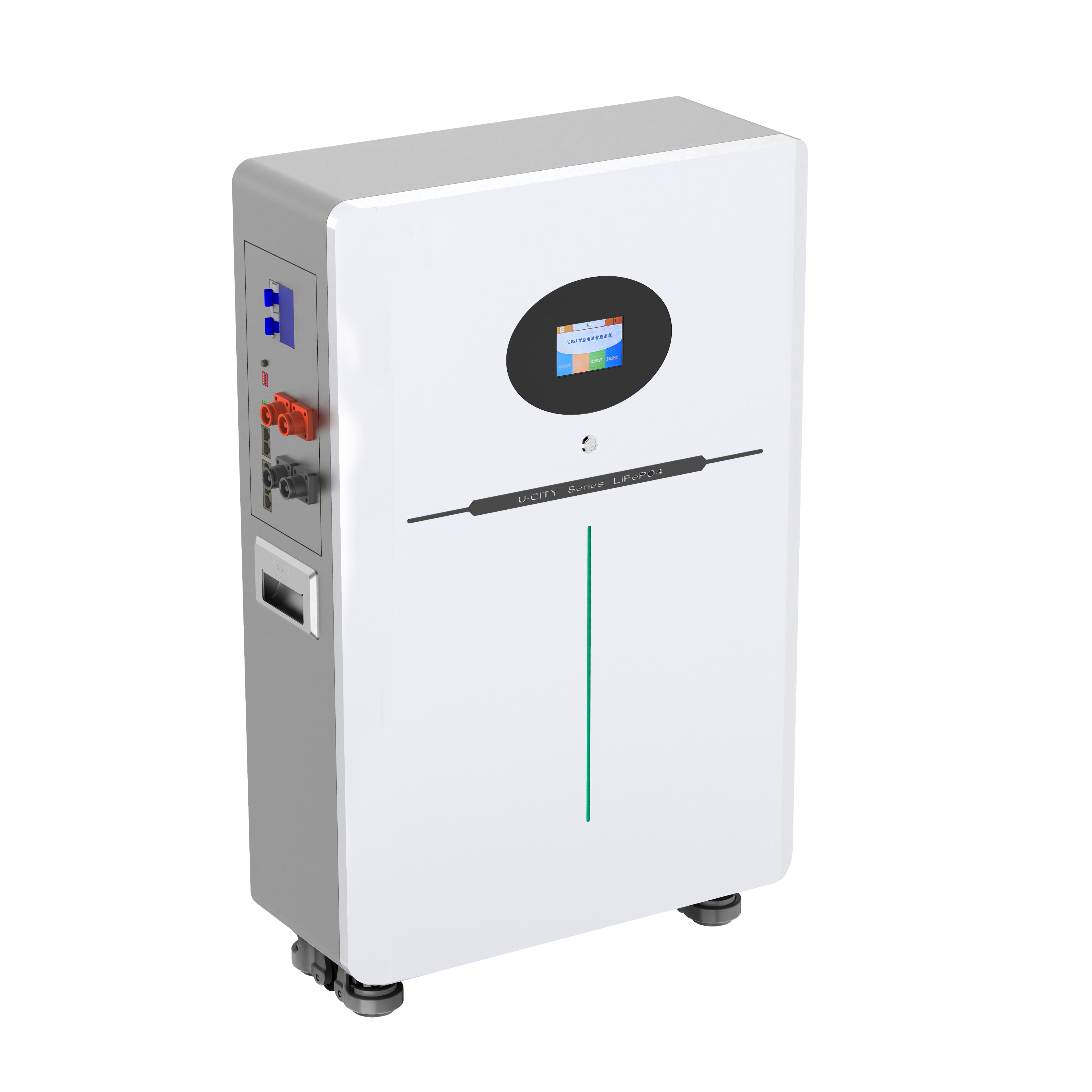 Sistema 48v 200ah del soporte de la pared del almacenamiento de energía solar de la batería Lifepo4 del hogar del soporte del piso