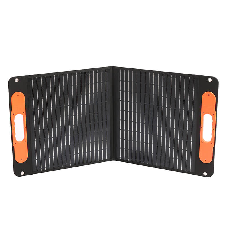 Panel solar plegable doble con costura de tela monocristalina de 60W y 18V