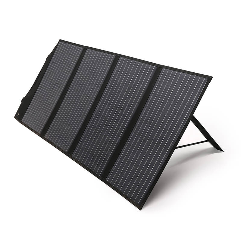 120W 18V Costura de tela monocristalina Paquete plegable cuádruple Panel solar