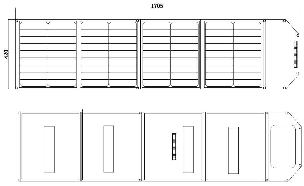 Panel solar plegable