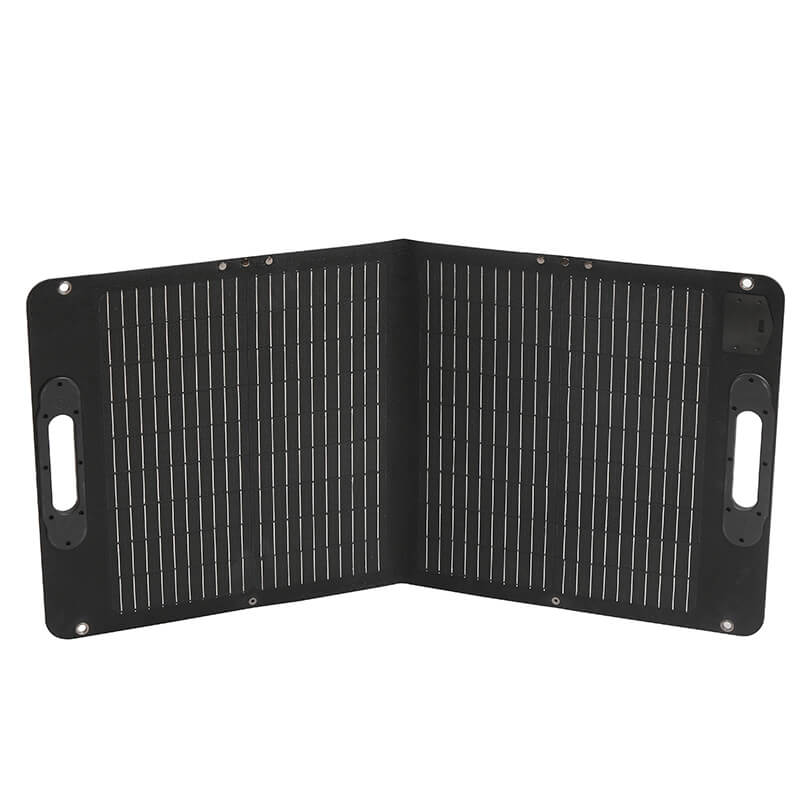 Panel solar plegable doble con costura de tela monocristalina de 60W y 18V