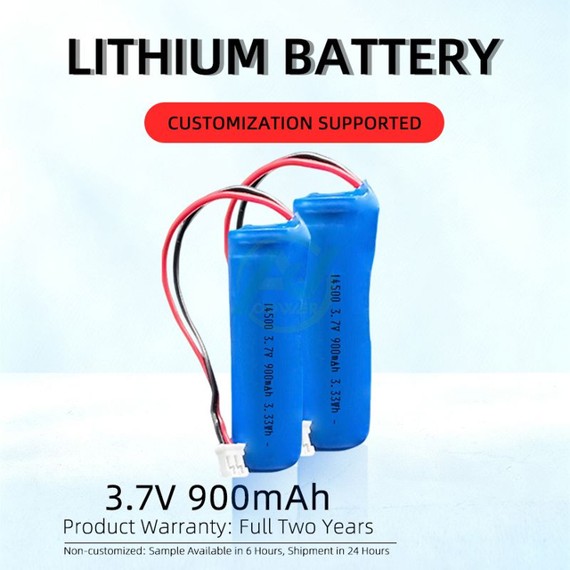 Célula de batería recargable de iones de litio 14500 3,7 V 900 mAh
