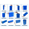 Paquete de batería de iones de litio recargable personalizado 3.7V 7.4V 11.1V 12V 14.8V 18650 21700 32700